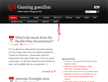 Tablet Screenshot of gaming.goeszen.com